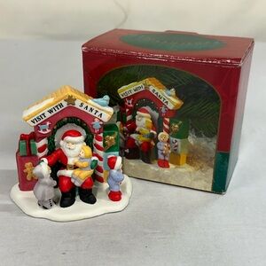 Vintage Christmas Valley “Visit with Santa” Village Accessory